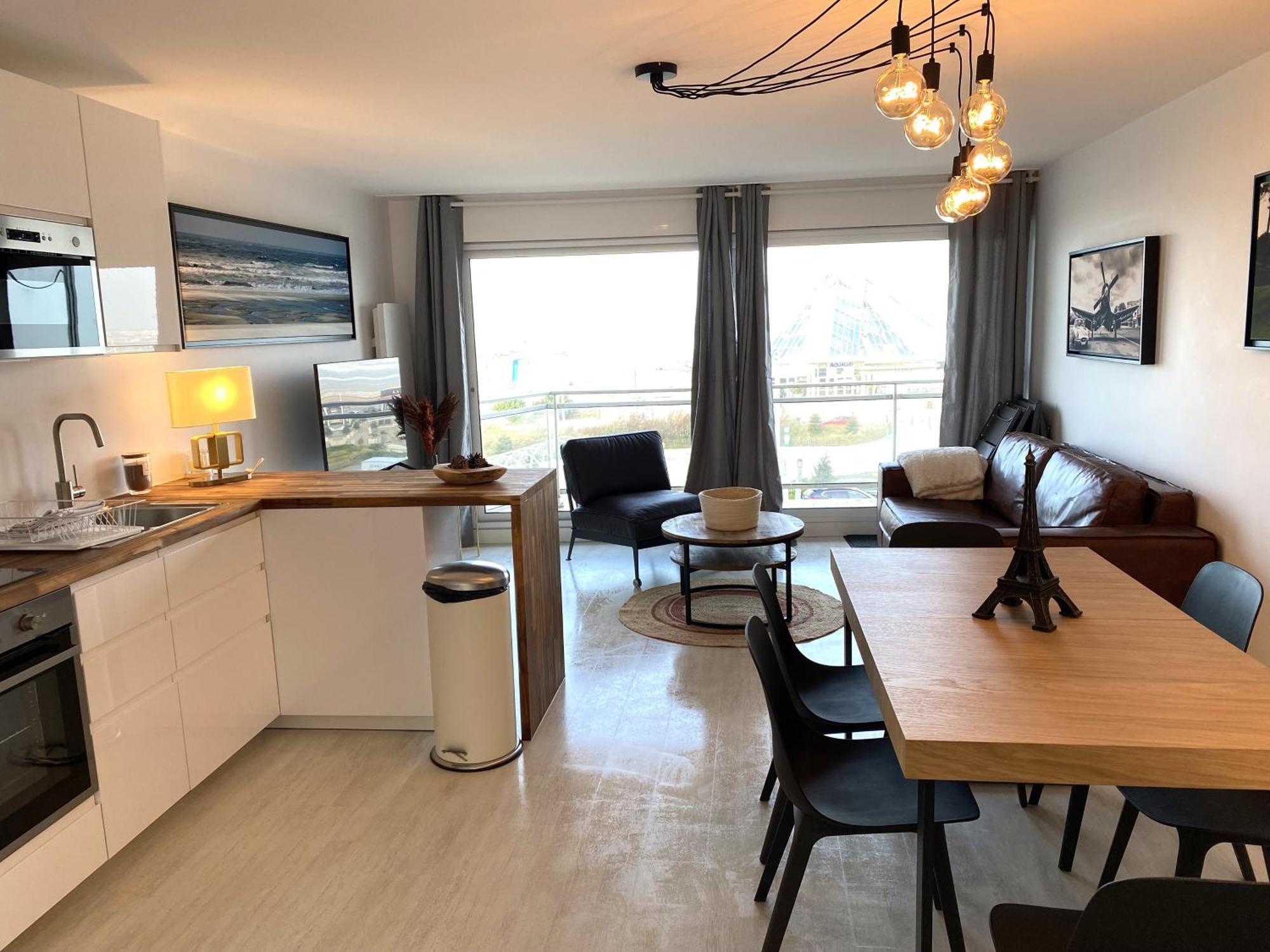 T2 Cabine Traversant Vue Front De Mer Le Touquet Paris-Plage ภายนอก รูปภาพ